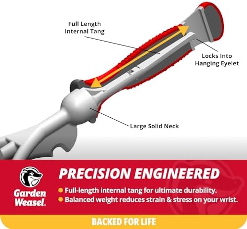 Garden Weasel Double-Sided Garden Cultivator/Tiller | Cultivate, Till, Break Up Soil | Planting and Gardening Hand Digging Tool, Heavy Duty Cultivator, Hand Tool Weeder | 91367