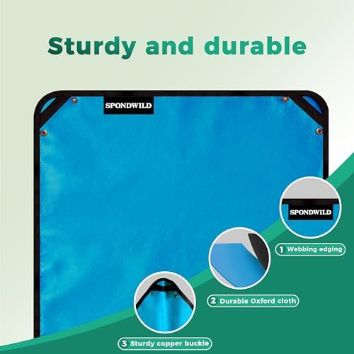 29.5"x29.5" Plant Transplanting Mat - Thickened Waterproof Potting Mat, Succulent Gardening Mat, Portable Repotting Mat for Mess Control (PVC-Blue)