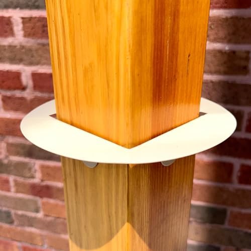 Erva Post Mounted Squirrel Baffle, Tan, 8" Dia.