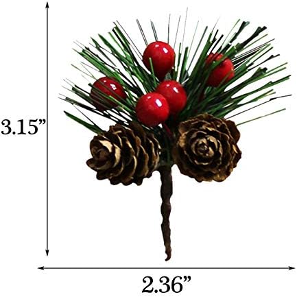 20PCS Artificial Pine Picks Christmas Simulation Pine Needle