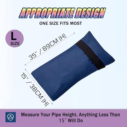 Outdoor Faucet Covers for Winter, 15" W x 35" H Outside Yard Hydrant Protector Socks Winter, Insulated Hose Bib Protector Cover, Spigot Pipe Cover Freeze Protection