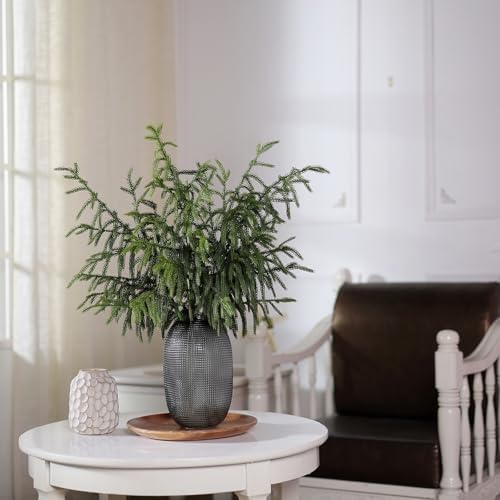 4Pcs 36"Lifelike Touch Artificial Norfolk Pine Branches for Christmas Decor