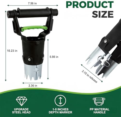 Garden Bulb Planter Tool 1-5 Inch Depth