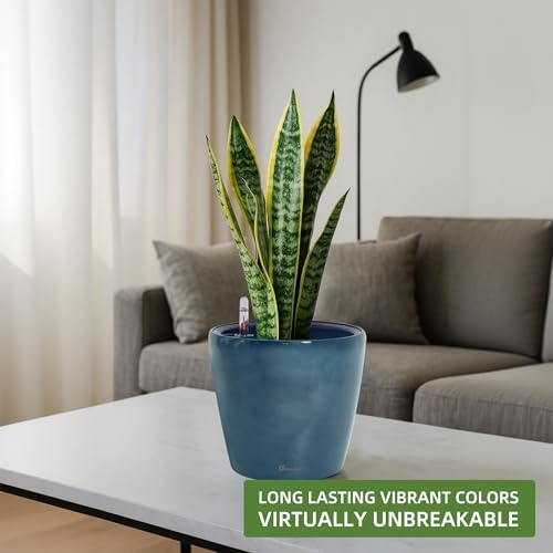 Dexceder 11x10 Self Watering Planter (Grayish Green Gradient)