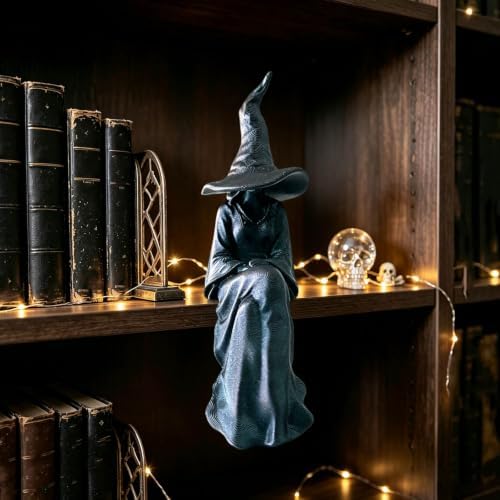 Halloween Witch Figurine for Bookshelf Display
