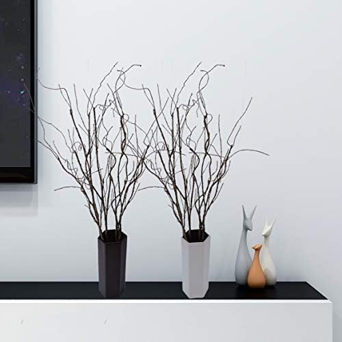 FeiLix 10PCS Dried Artificial Branches，Bendable Fake Vines Greenery Plants