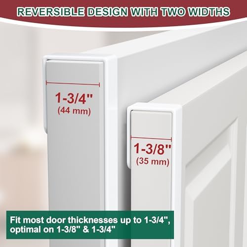 15" Reversible Wreath Hanger for Front Door, Fits Most Doors up to 1-3/4"