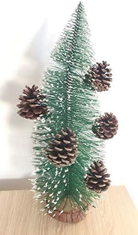 DKKRRNT PineCones Tall Bulk Package All Natural,Real Preserved Pine Cones Big Pinecones and Perfect Natural Pine Cones for Christmas Hanging Ornaments Bowl Vase Fillers (4.3-5.9 in(12pcs))