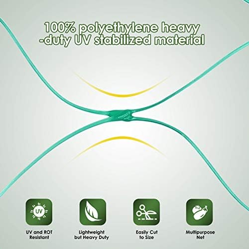 13X65Ft Bird Netting for Garden Protect Vegetable Plants and Fruit Trees,Plastic Trellis Netting for Birds, Deer,Squirrels and Other Animals