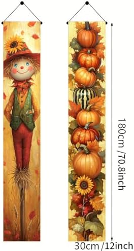 BlissYard Fall Porch Banner 12x71 Inch