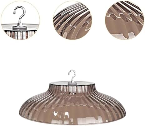Bird Feeder Protective Cover, Guard, Rainproof Bird Feeding Shelter, Baffle Rain Protective Dome, Brown