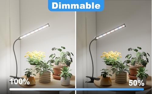 GooingTop Grow Light for Indoor Plants Growing, 6000K Full Spectrum (Pack of 2)