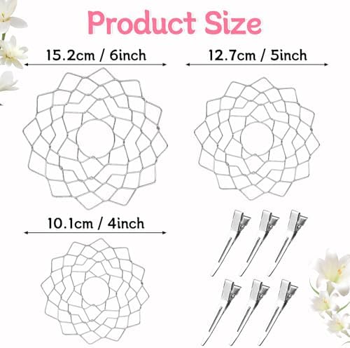 Flower Frogs Grid Ikebana Bouquet Stem Holder Set for Arrangements Vase,Stainless Steel Reusable Floral Grid Arranging Accessories Floristry Supplies Plant Kenzan Separator Wire for Vase Inserts