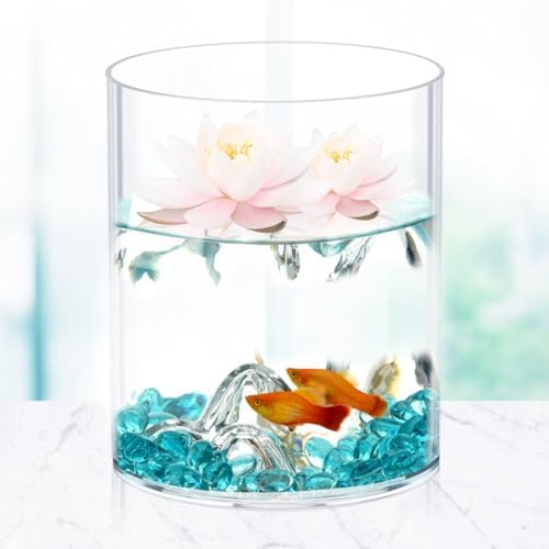 JYPS Flower Clear Vase Centerpiece for Home