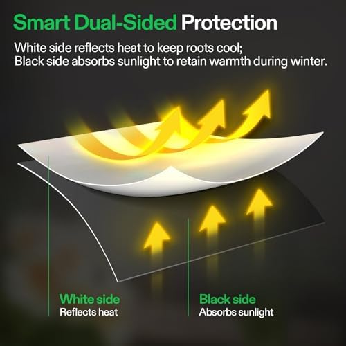 VIVOSUN 100-Pack 3 Gallon Grow Bags for Plants, Black-and-White Thick Plastic Bags for Potting Seedlings, and Rooting