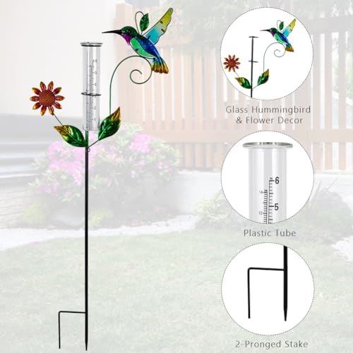 3 Pcs Rain Gauge Outdoor, 6 Inch Tube Rain Gauges