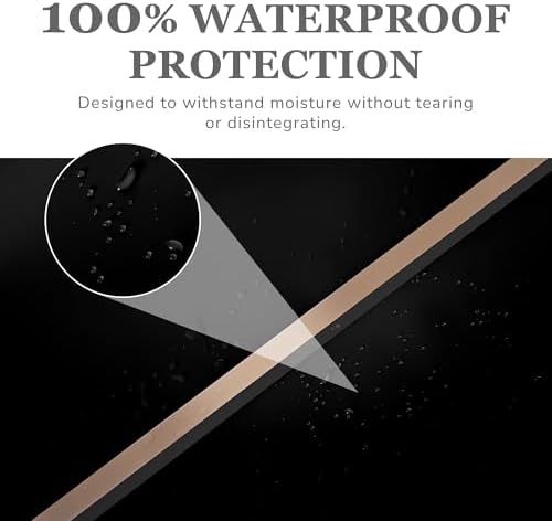 the florist Supply 20 Sheets Premium Flower Wrapping Paper | Waterproof Flower Wrapping Paper for Bouquets | Double Sided Floral Bouquet Sheets | DIY Gifts Rocio Black/Gold