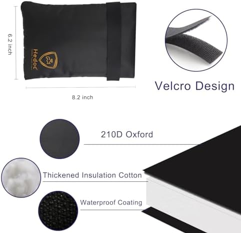 Hedoc Pro Outdoor Faucet Covers for Winter Freeze Protection, 6 Pack 6" W x 8.2" H Winter Faucet Insulation Cover Socks, Hose Bib Covers for Winter