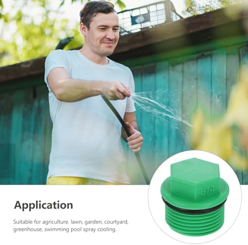 Baluue 10pcs Garden Hose Plugs and Caps 3/4" Plastic Tubing Stoppers