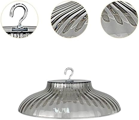 Bird Feeder Protective Cover, 9.84 in Rainproof Dome Baffle for Small Feeders, PETG Weatherproof Guard for Yard and Porch