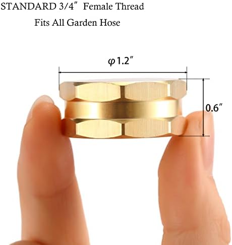 4 Pack Garden Hose End Caps with Washers