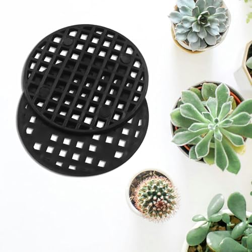 Plant Drainage Mesh Pads, 1.8 Inch, 100pcs Plastic Grid Mat