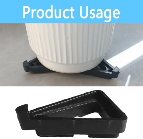 Pot Feet for Outdoor Planters,Invisible Breathable Pot Stands Toes Lifters for Heavy ndoor Outdoor Planters & Gardening Plant Container (Black-24 Pcs)