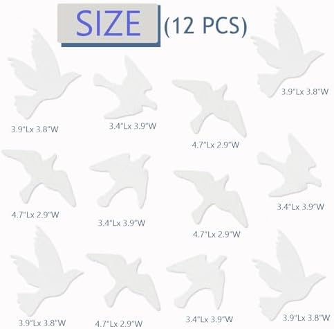 UV Reflective Anti Collision Window Bird Stickers Decals Glass Door Protect and Save Bird Strikes (Transparent, Reusable)