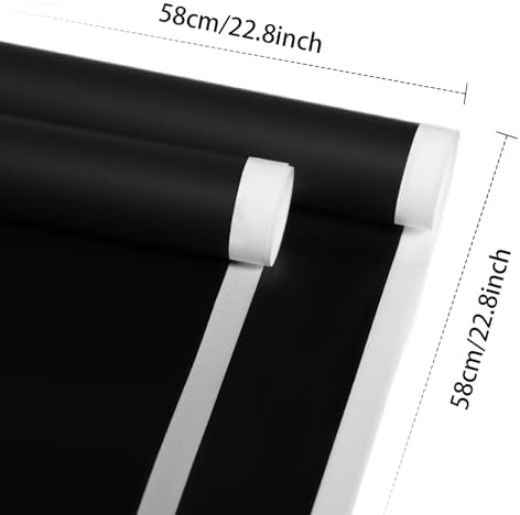 DEWJDFSC 20 Sheets Flower Bouquet Wrapping Paper Floral Korean Black-4