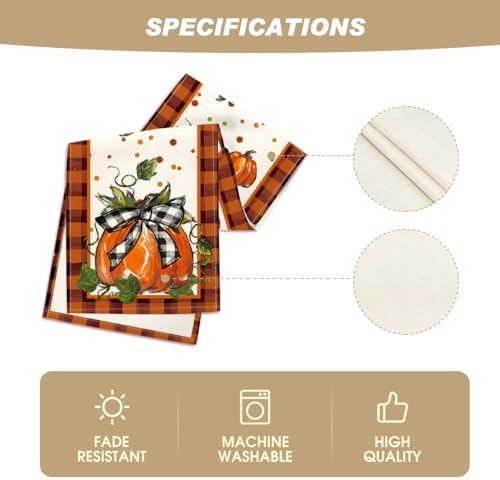 Artoid Mode 210 GSM Fall Table Runner Home Party Decor 13x72 Inch