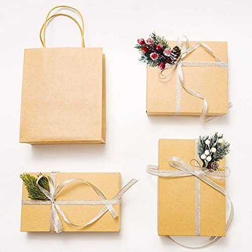 Artificial Red Berry Branches 20 Pack 6 Inch Christmas Picks Spray Artificial Pine Cones Holly Stem Craft, Winter Holiday Floral Picks for Crafts Xmas Tree Ornaments (Red+White)