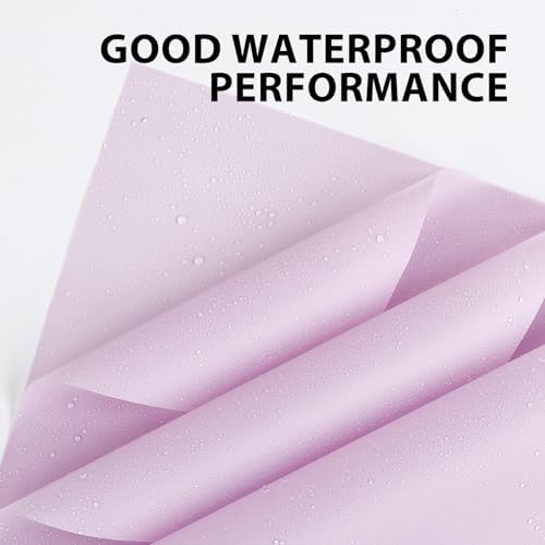 NESCCI 20 Sheet Flower Wrapping Paper (Misty Light Purple)