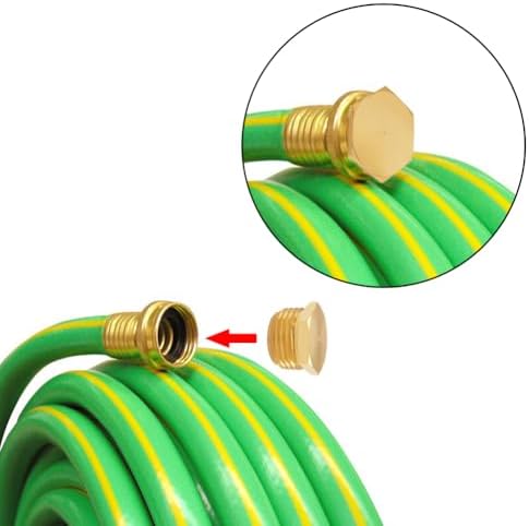 3 Pcs 3/4" GHT Male Brass Garden Hose End Cap Pipe Plug Outer Thread