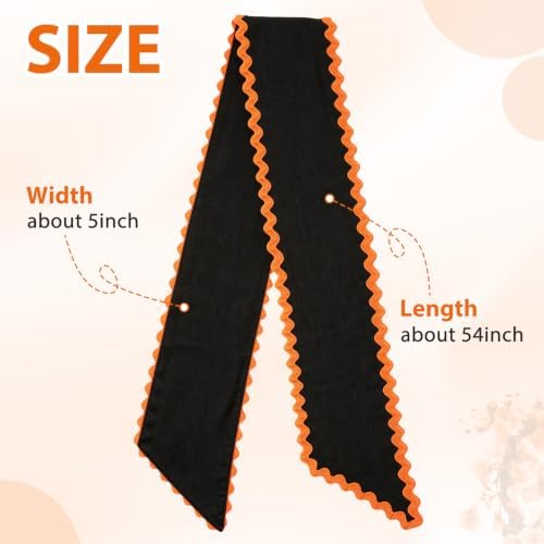 Wreath Sash for Front Door, 2pcs Wreath Scarf Halloween Decorations