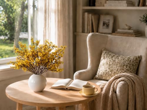 Mandy's 6 Bundles Artificial Dark Yellow Baby’s Breath Flowers