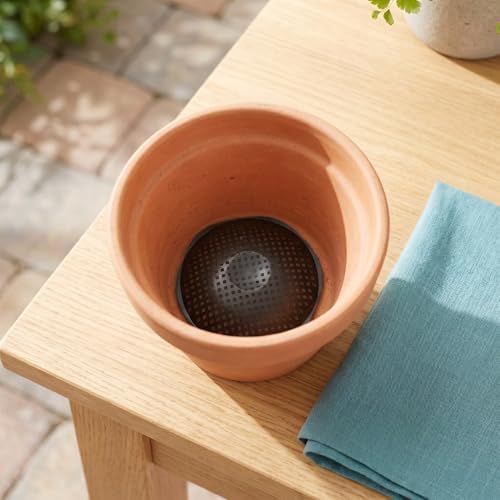 10PCS Flower Pot Hole Mesh Pads, 4.5" Planter Drainage Insert Screens