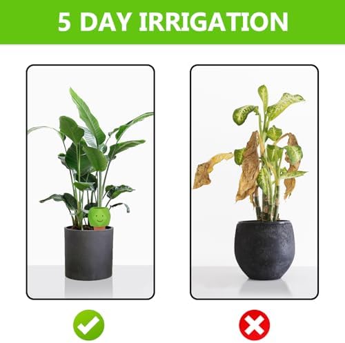 4 Pack Terracotta Self Watering Spikes, Automatic Plant Waterer Devices