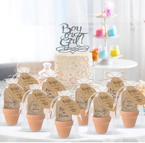 Reallnaive 24 Sets Baby Shower Party Favors Seed Packets Baby in Bloom
