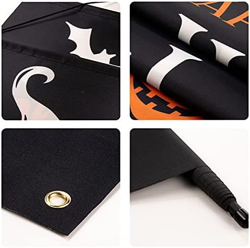 Halloween Porch Banners Trick or Treat Happy Halloween Door Decorations