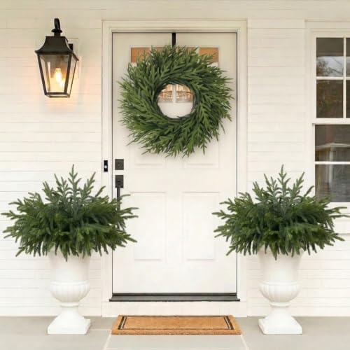 48Pcs Lifelike Touch Artificial Norfolk Pine Branches for Vase DIY Decor