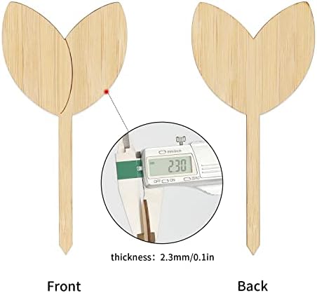 KINGLAKE GARDEN Bamboo Plant Labels,Plant Labels 60 PCS Plant Tags