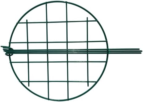 10 Pack 12 x 16 inch Poeny Cage Grow Through Grid Plant Brace Flower Support Rings,Round Metal Plant Stakes Rings, Strong Large Garden Supports for Flowers, Peonies, Rose, Lily