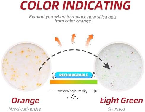 Wisesorb (NET 6 LBS) Silica Gel Flower Drying, Silica Gel Flower Drying Crystals, Color Indicating Flower Drying Silica, Reusable Silica Gel for Drying Flowers