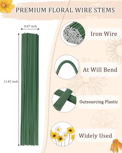 LansinLife Pipe Cleaners Flowers Making Tool Kit for Bouquet DIY