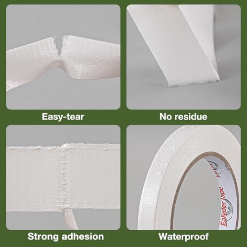 2 Rolls White Floral Tape 1/2" x 30Yd Waterproof Florist Tape