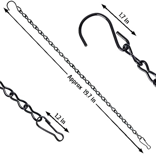 VRSS Hanging Chains for Planter Basket Bird Feeder Lanterns,19 inch 6pcs