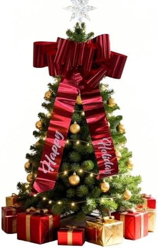 Big Christmas Bow 30 inch Holiday Bow for Christmas & Outdoor Decor