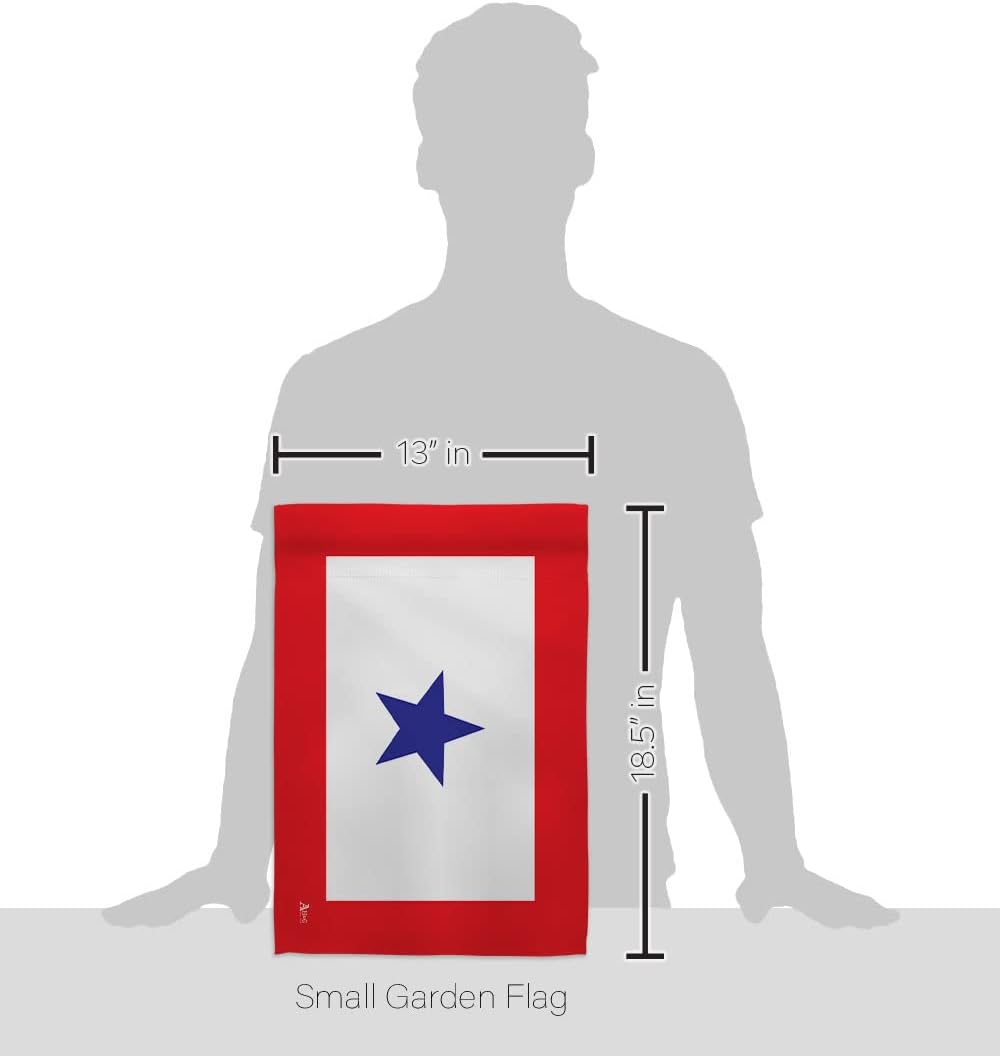 Blue Star Flag For Military Family Deployment With Pole Set Stand Outside House Bandera Door Yard Post Home Taprstry