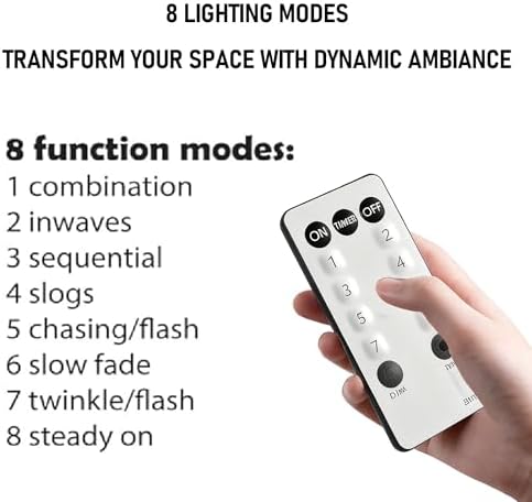 TW SHINE Christmas Lights, 600 LED 196FT Christmas String Lights Plug-in with 8 Modes Timer and Remote, Waterproof Outdoor Decorations for Bedroom Wedding Party Yard Tree Decor, White