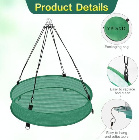 20 Inch Large Bird Seed Catcher Tray for Hanging Bird Feeder Platform